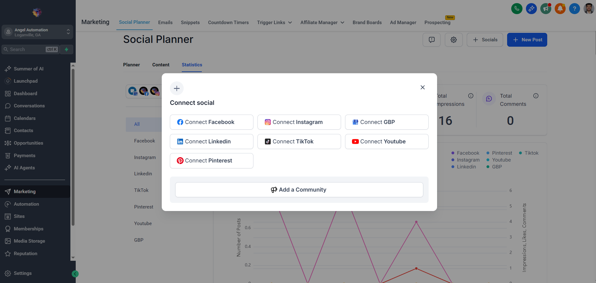 Connect All Your Social Media Accounts